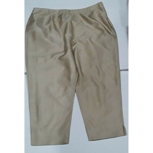 Wonens  Pants,  Finity  Brown, Tan, Gold Silk Pants /Capri sz 12
